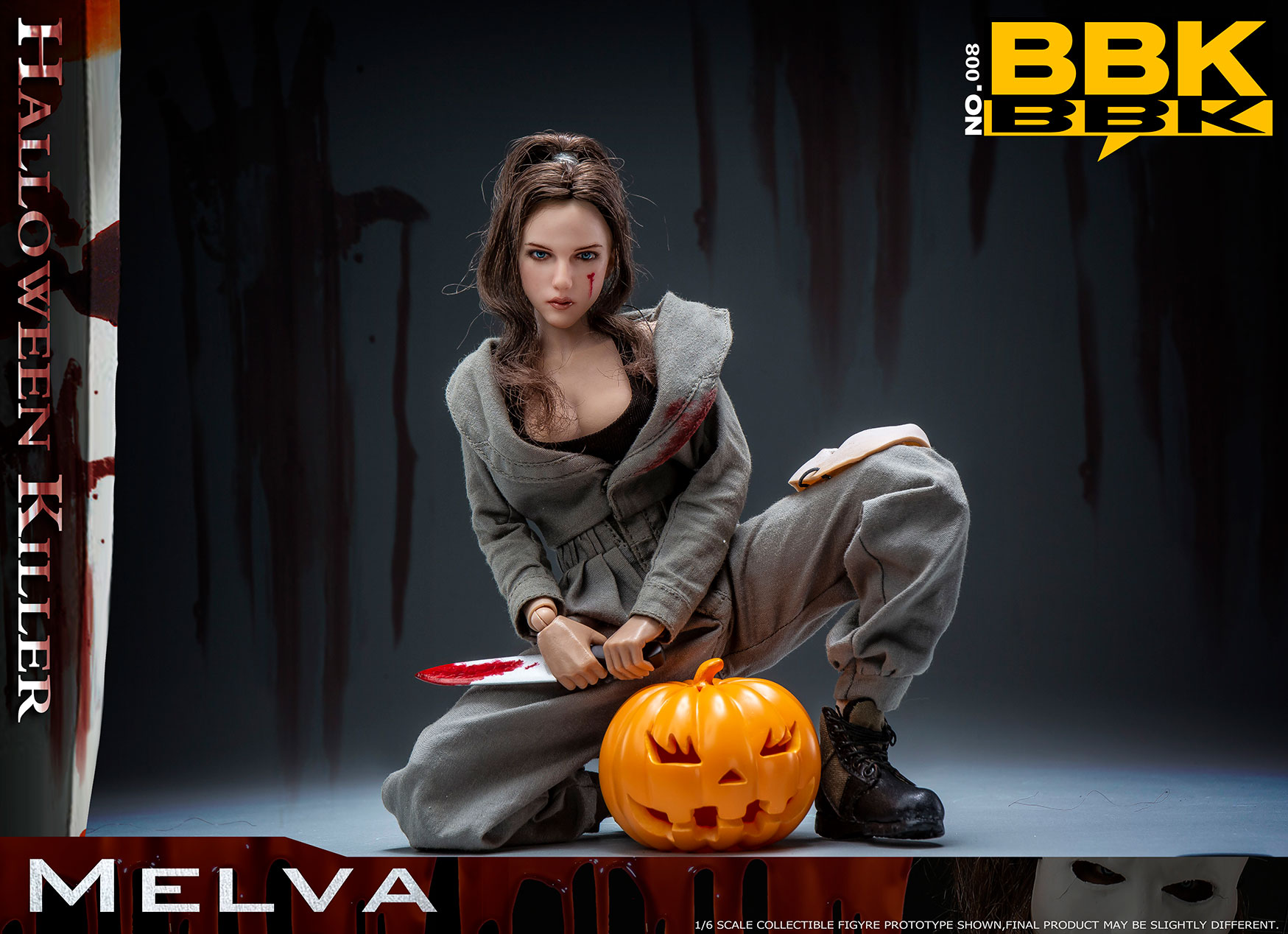 BBK 1/6 HALLOWEEN KILLER MELVA フィギュア 箱付 1:6 BBK Halloween Killer Melva Collectible Action Figure Model | eBay