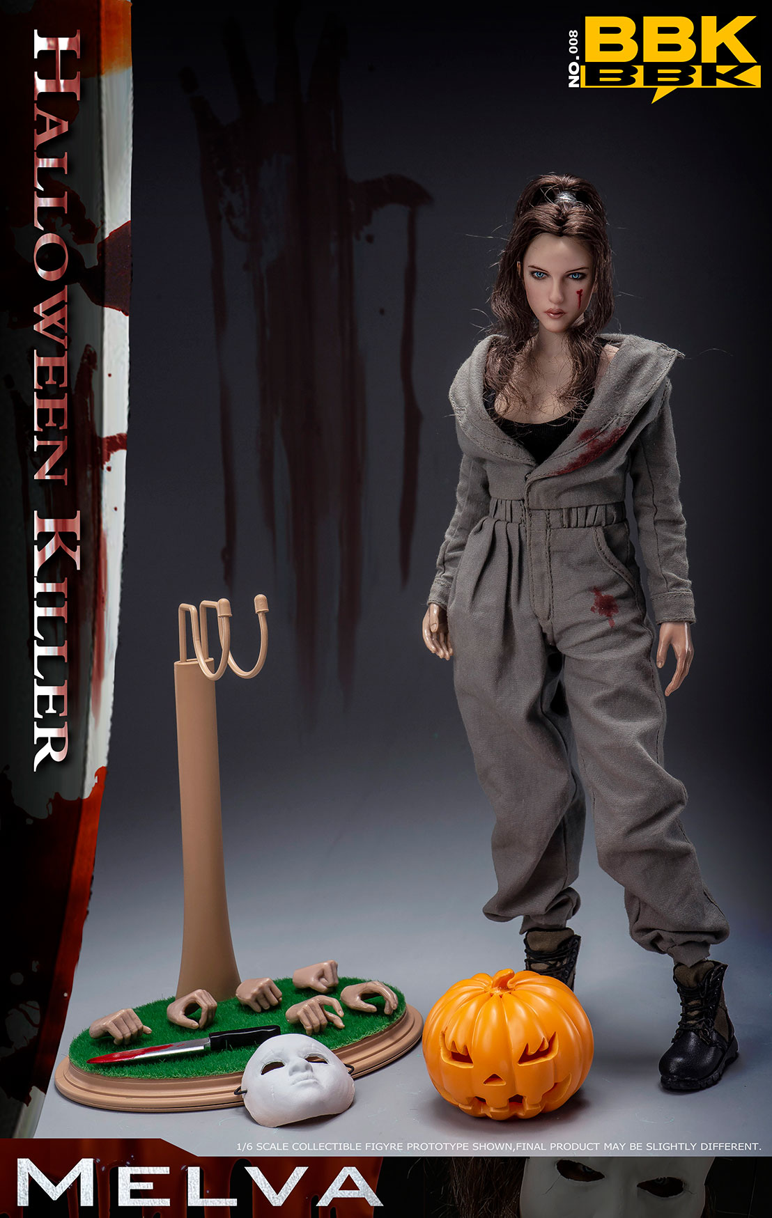BBK 1/6 HALLOWEEN KILLER MELVA フィギュア 箱付 1:6 BBK Halloween Killer Melva Collectible Action Figure Model | eBay
