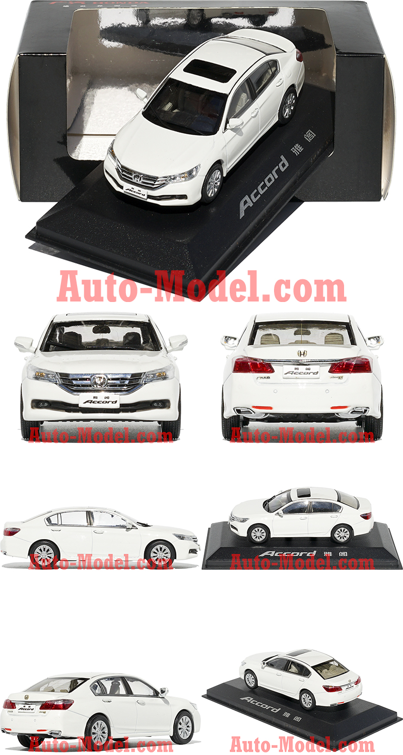 Honda ACCORD ミニカー ホワイト 1:43 GAC Honda 2014 Accord Pearl White Dealer Edition | eBay