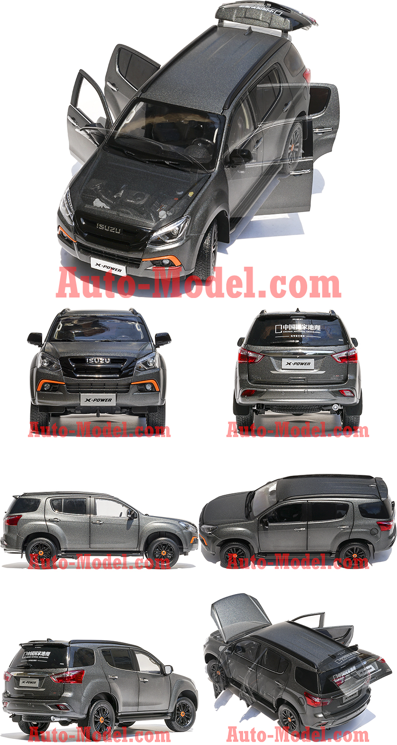 1:18 Jiangxi Isuzu 2018 MU-X Matte Grey Dealer Edition | eBay