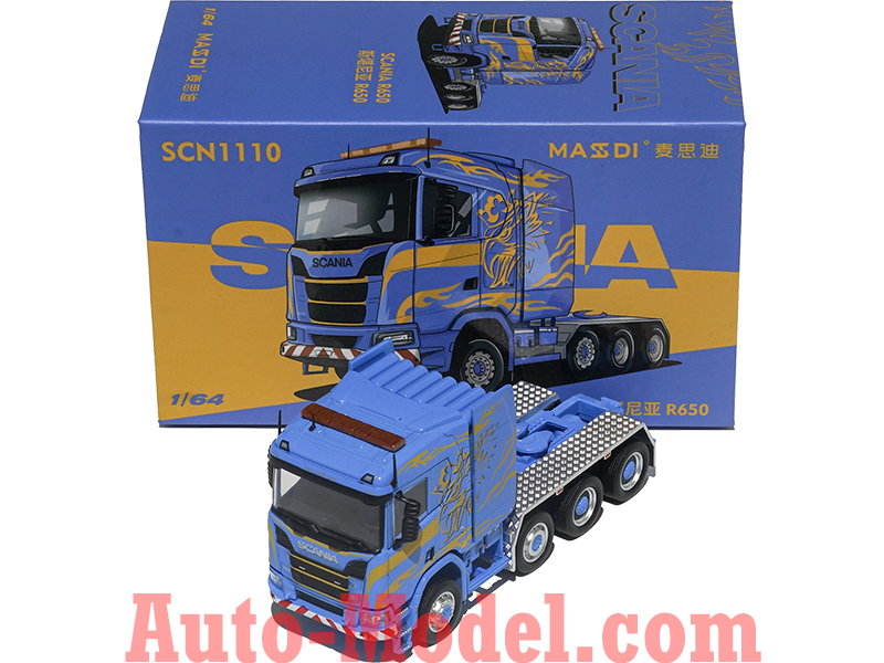 1/64 スカニアSCANIA R650 トラクターヘッドダイキャストカーブルー 1/64 MASDI スカニア SCANIA 770S トラクターヘッド ブルー - メルカリ ミニカー
